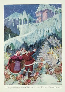 Illustration från Ett besök i jultomtens land